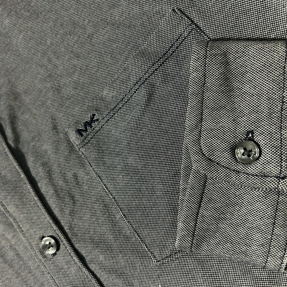 Michael Kors Gray Button-Up Shirt - Picture 6 of 8